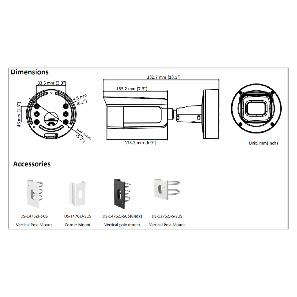 Caméra BULLET Hikvision Darkfighter DS-2CD2645FWD-IZS varifocale 4MP – Image 5