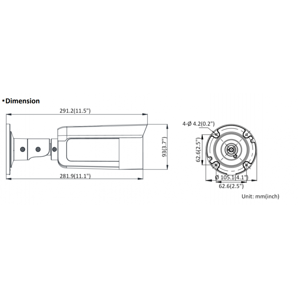 Caméra BULLET Hikvision Colorvu 4MP DS-2CD2T47G2-L-2.8 mm - 4MP - VIsion à 60 m – Image 4