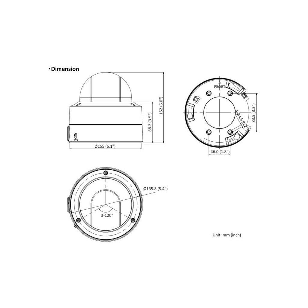 Caméra IP Dôme HIKVISION ColorVu DS-2CD2747G2-LZS - 3.6-9mm - 4MP – Image 2