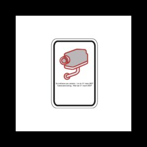 Pictogramme de caméra de surveillance sans logo PICTOSL