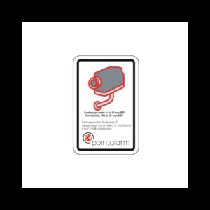 Pictogramme de caméra de surveillance avec logo PICTOAL