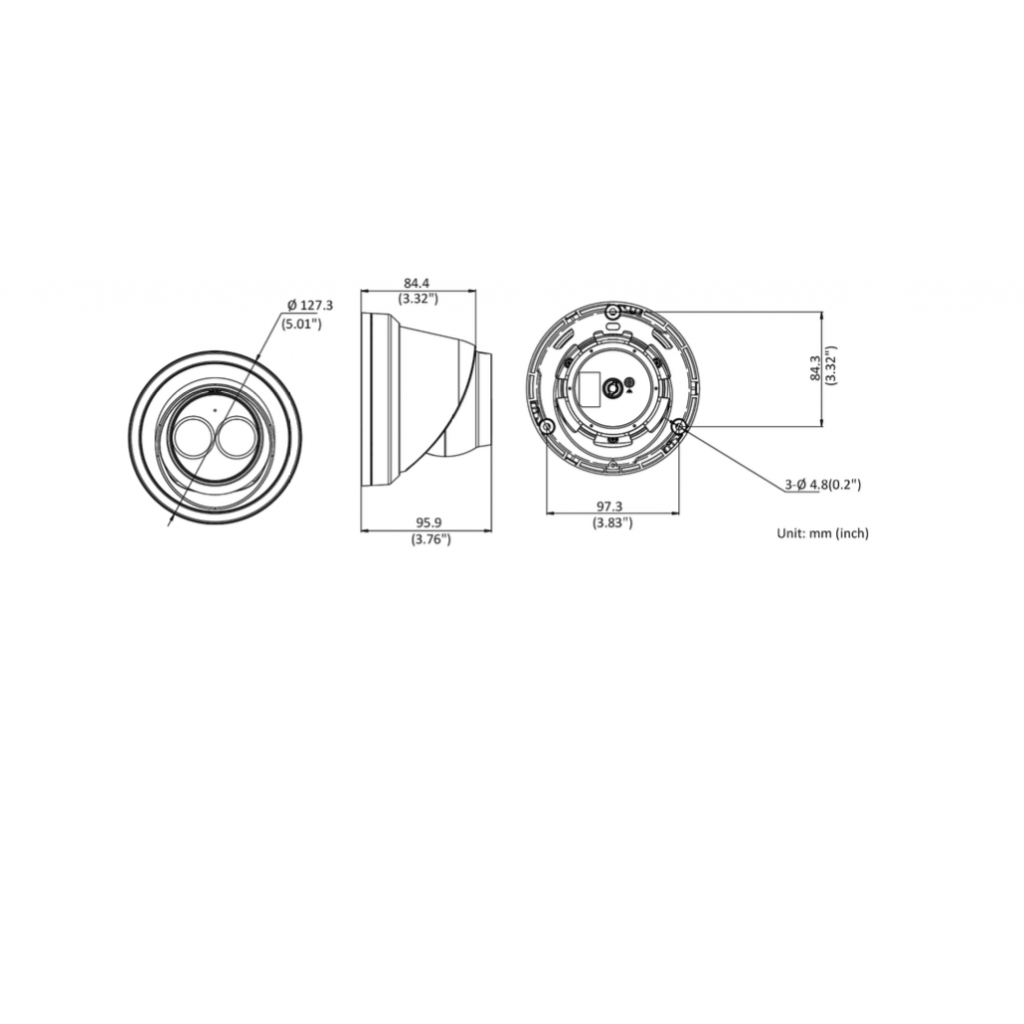 Kit de 4 caméras vidéosurveillance HIKVISION Uniview noires 4MP (BD4-UNV001-T4-B) – Image 2