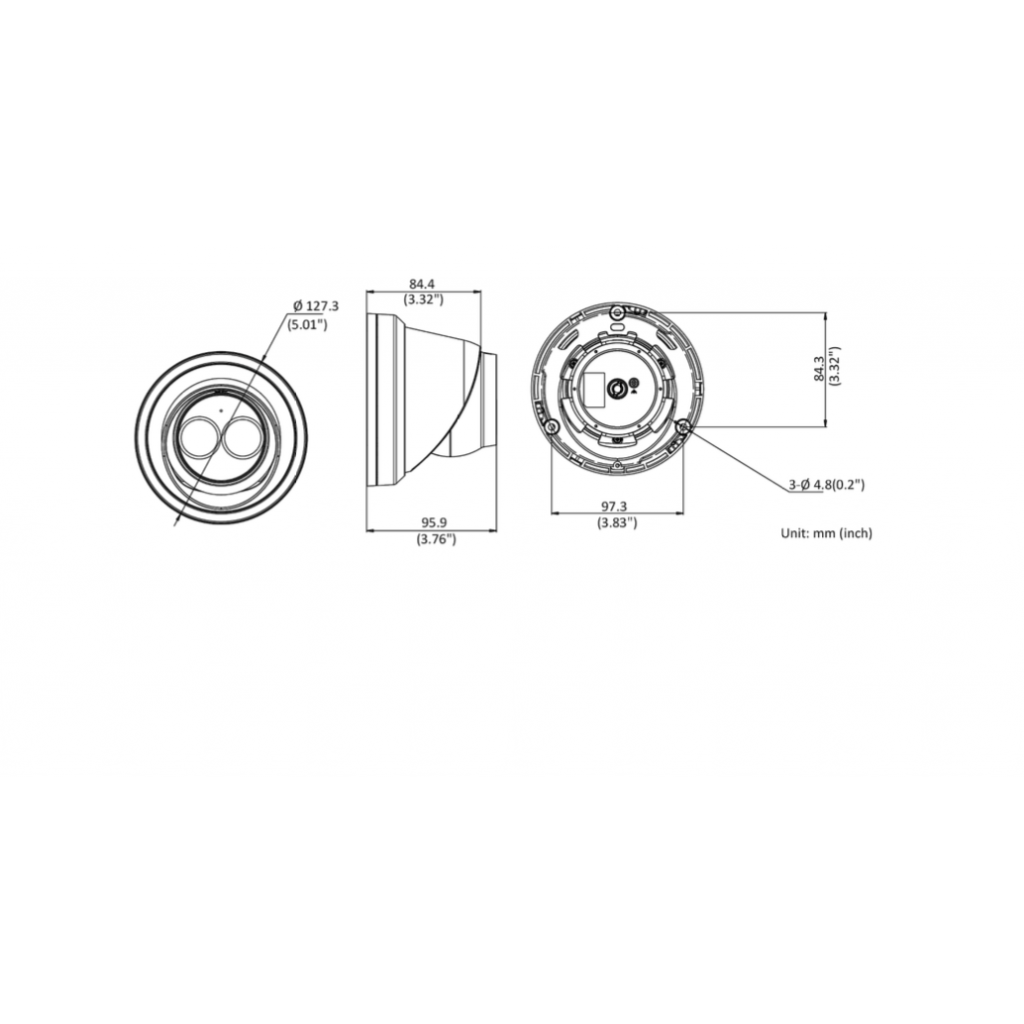 Kit de 4 caméras de vidéosurveillance blanche 4MP HIKVISION Uniview (BD4-UNV001-T4) – Image 2