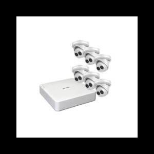 kit de 6 cameras de vidéosurveillance hikvision tourelle IP avec micro intégré (BD2-HIK001-T6U)