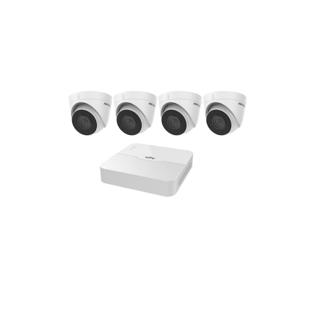 Kit 4 caméras de surveillance - 4 Tourelles 2MP - HIKVISION (HVK003 )