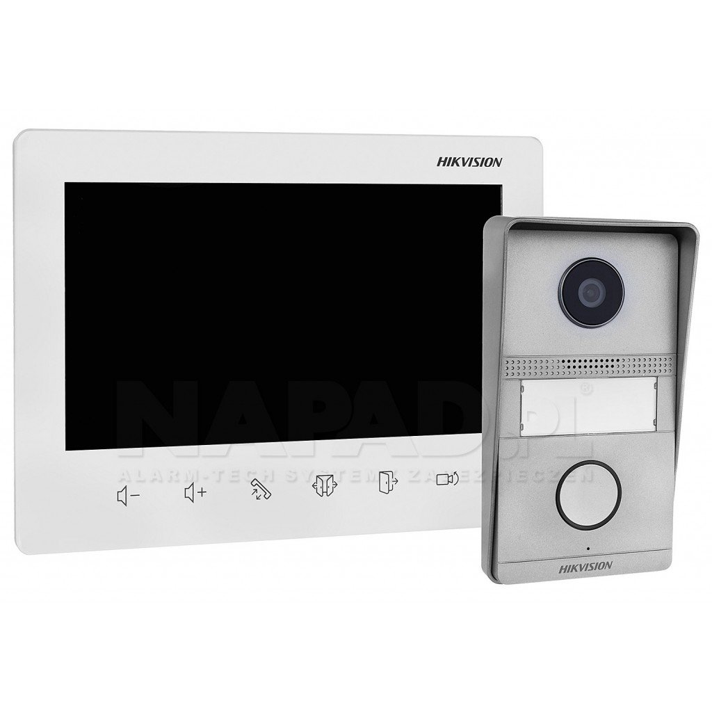 Kit Intercom 2 fils en acier inoxycable - non encastrable HIKVISION (DSKIS101PSURF) – Image 2