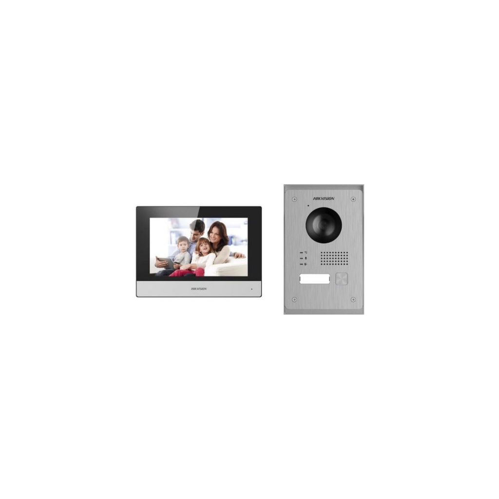 Kit intercom Portier de rue 2 fils Acier inoxydable HIKVISION (DSKIS703P)