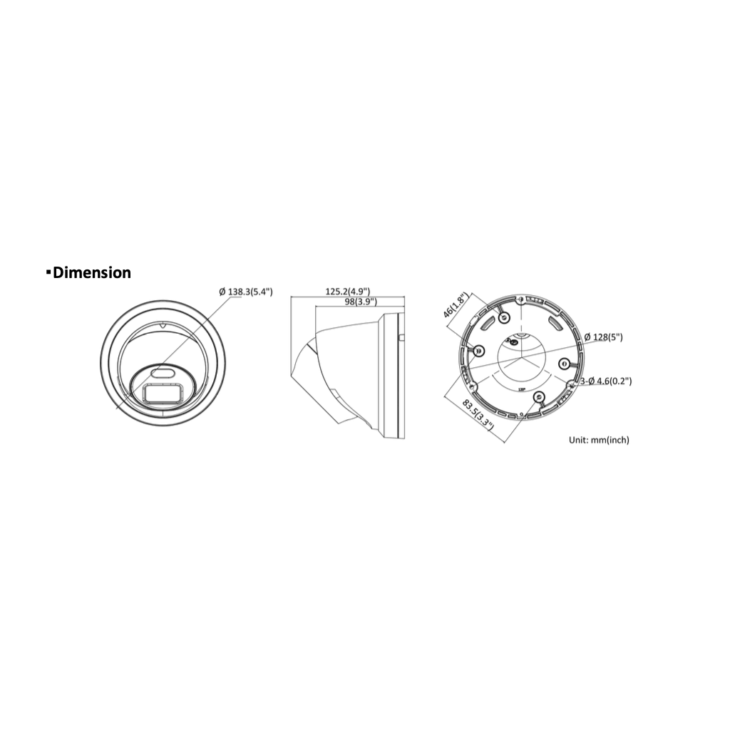 Caméra TURRET HIKvision DS-2CD2347G2-LU-2.8 mm- 4MP (Noir) – Image 4