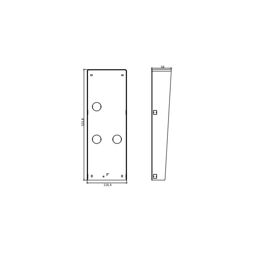 Boitier de protection de pluie pour interphone - DS-KABD8003-RS3 - 3 modules Hikvision – Image 5
