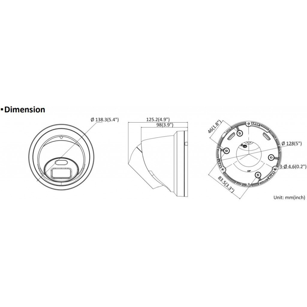 Caméra TURRET Hikvision DS-2CD2387G2-LU-2.8 mm ColorVu 8MP – Image 3